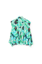 Psophia Blouse Abstract Print Mint