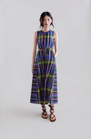 Psophia Retro Prism Dress Chocolate MLT
