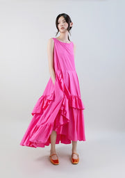 Psophia Taffeta Dress Rose