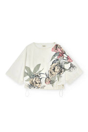 Psophia Blouse With Floral Print White