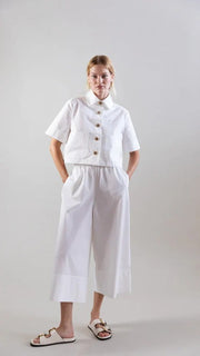 Psophia Palazzo Pants White