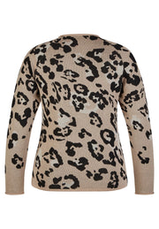 Rabe Knit Jumper With Leo Print