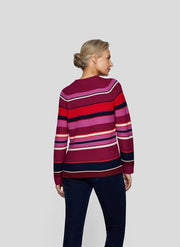 Rabe Knit Striped Jumper Wildberry