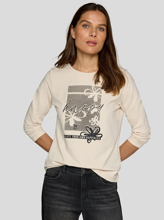 Rabe T-Shirt With Print Ivory