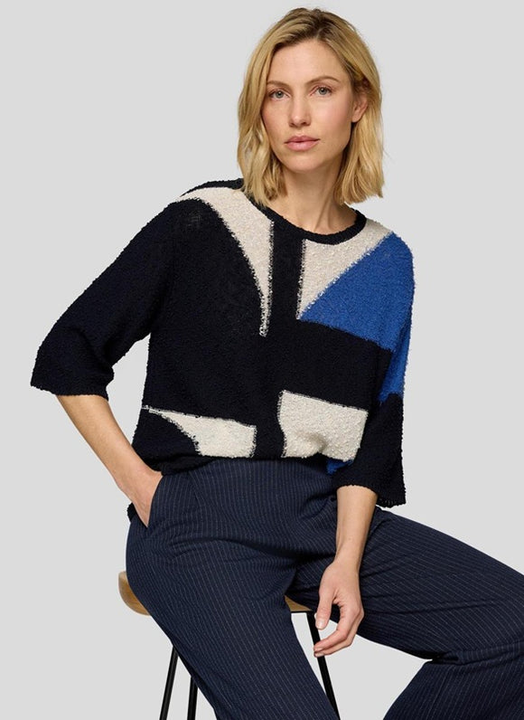 Rabe Knit Pullover Geo Print