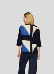 Rabe Knit Pullover Geo Print