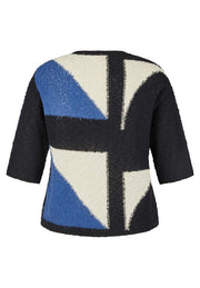 Rabe Knit Pullover Geo Print