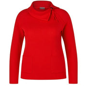 Rabe Knit High Neck Jumper Red