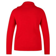 Rabe Knit High Neck Jumper Red