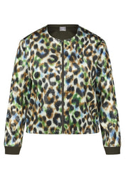 Rabe Jacket Khaki Leo Print