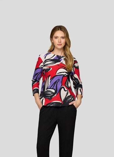 Rabe Top With Abstract Flower Print