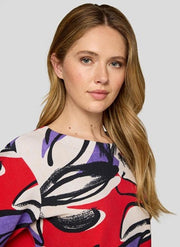 Rabe Top With Abstract Flower Print