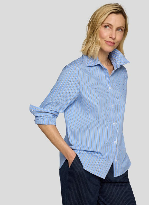 Rabe Striped Shirt Light Blue