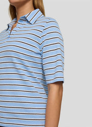 Rabe Polo Striped T-Shirt Blue