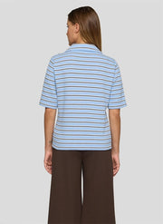 Rabe Polo Striped T-Shirt Blue