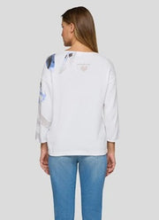 Rabe Knit Jumper With Front Abstract Print