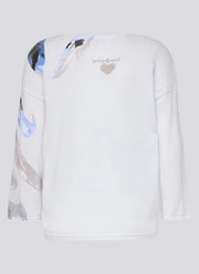 Rabe Knit Jumper With Front Abstract Print