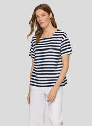 Rabe Striped T-Shirt Navy/White