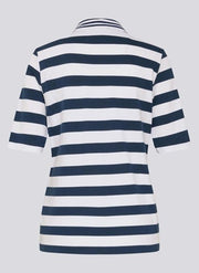 Rabe Striped Polo Shirt Navy/White