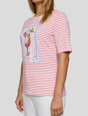 Rabe Striped T-Shirt Coral