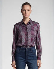 Rabe Shirt Geo Print Merlot