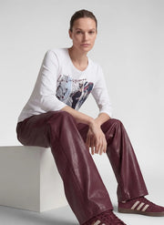 Rabe T-Shirt With Paris Inspired Print White