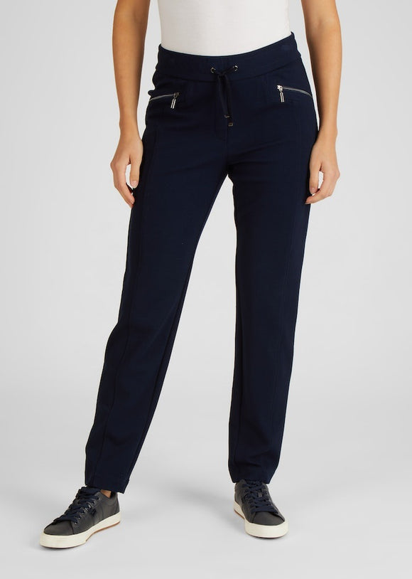 Rabe Tie Waist Trousers Navy