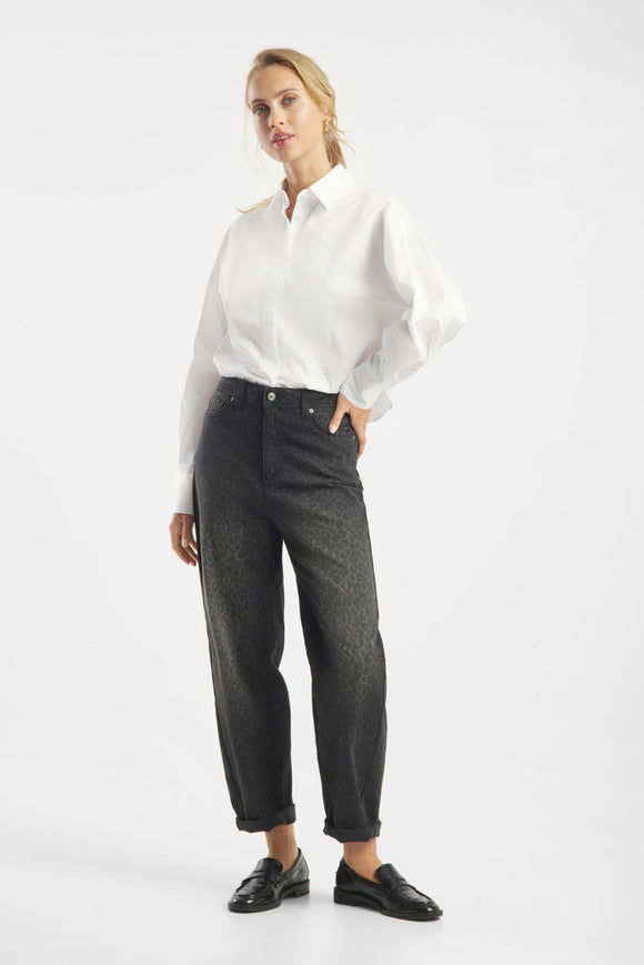 Raffaello Hanni 7/8 Ring Stretch Denim Black Graphical