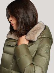 Reset Porvoo Coat Vetiver Green