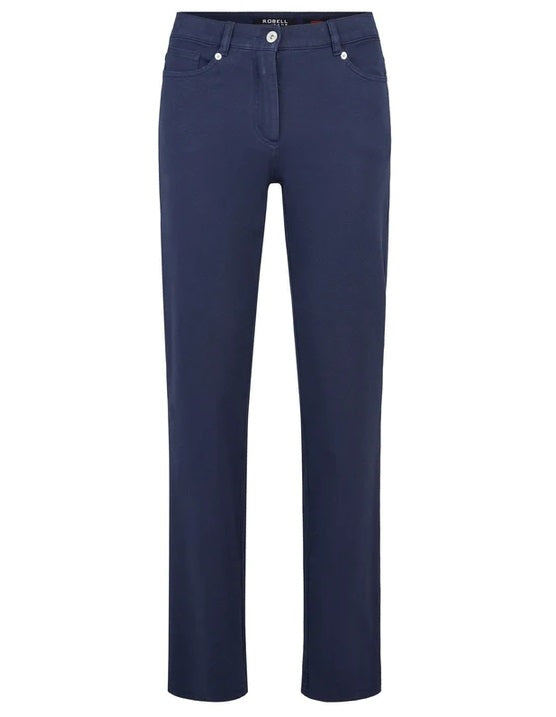 Robell Chris Navy Jeans Style Trousers