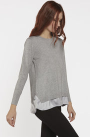 Scorzzo Knitted Jumper Grey