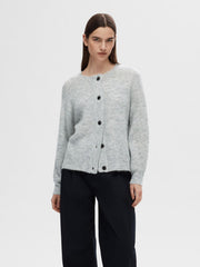 Selected Femme Lulu Knit Cardi Snow White