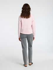 Selected Femme Lulu Knit Jumper Mauve Melange