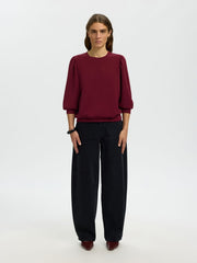 Selected Femme Tenny Sweatshirt Wine