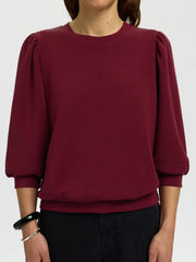 Selected Femme Tenny Sweatshirt Wine