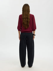 Selected Femme Tenny Sweatshirt Wine