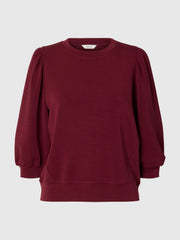 Selected Femme Tenny Sweatshirt Wine