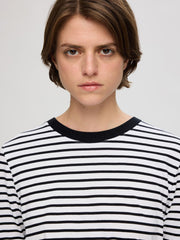 Selected Femme Striped Long Sleeve Tee Black/White