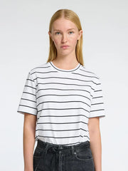 Selected Femme Striped Tee White/Black