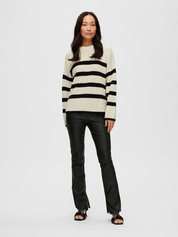 Selected Bloomie Striped Knit Jumper