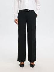 Selected Femme Rita Wide Leg Trousers Black
