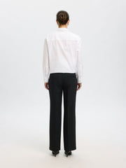Selected Femme Rita Wide Leg Trousers Black