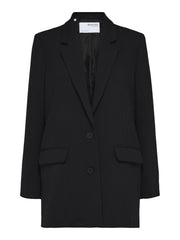 Selected Femme Rita Long Relaxed Blazer Black