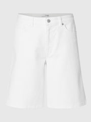 Selected Femme Lexia Bermuda White Denim Shorts