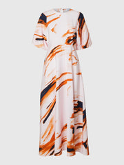 Selected Femme Attia Abstract Print Midi Dress