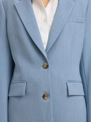Selected Femme Rita Classic Blazer Dusty Blue