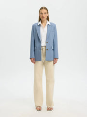 Selected Femme Rita Classic Blazer Dusty Blue