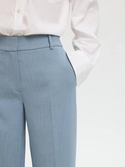 Selected Femme Rita Wide Leg Trouser Dusty Blue