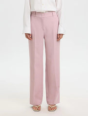 Selected Femme Rita Wide Leg Trouser Mauve Melange