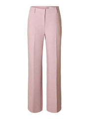Selected Femme Rita Wide Leg Trouser Mauve Melange